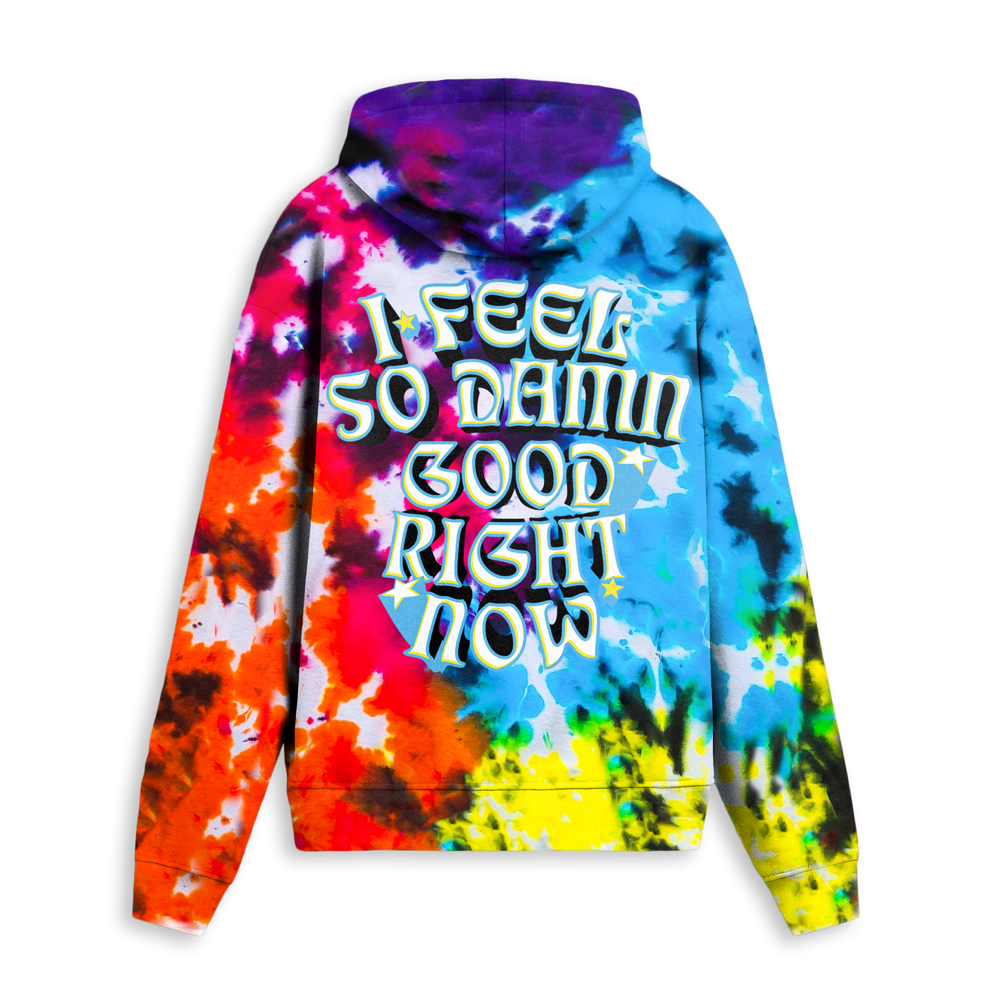 ALLEYCVT - I FEEL SO DAMN GOOD TIE DYE HOODIE