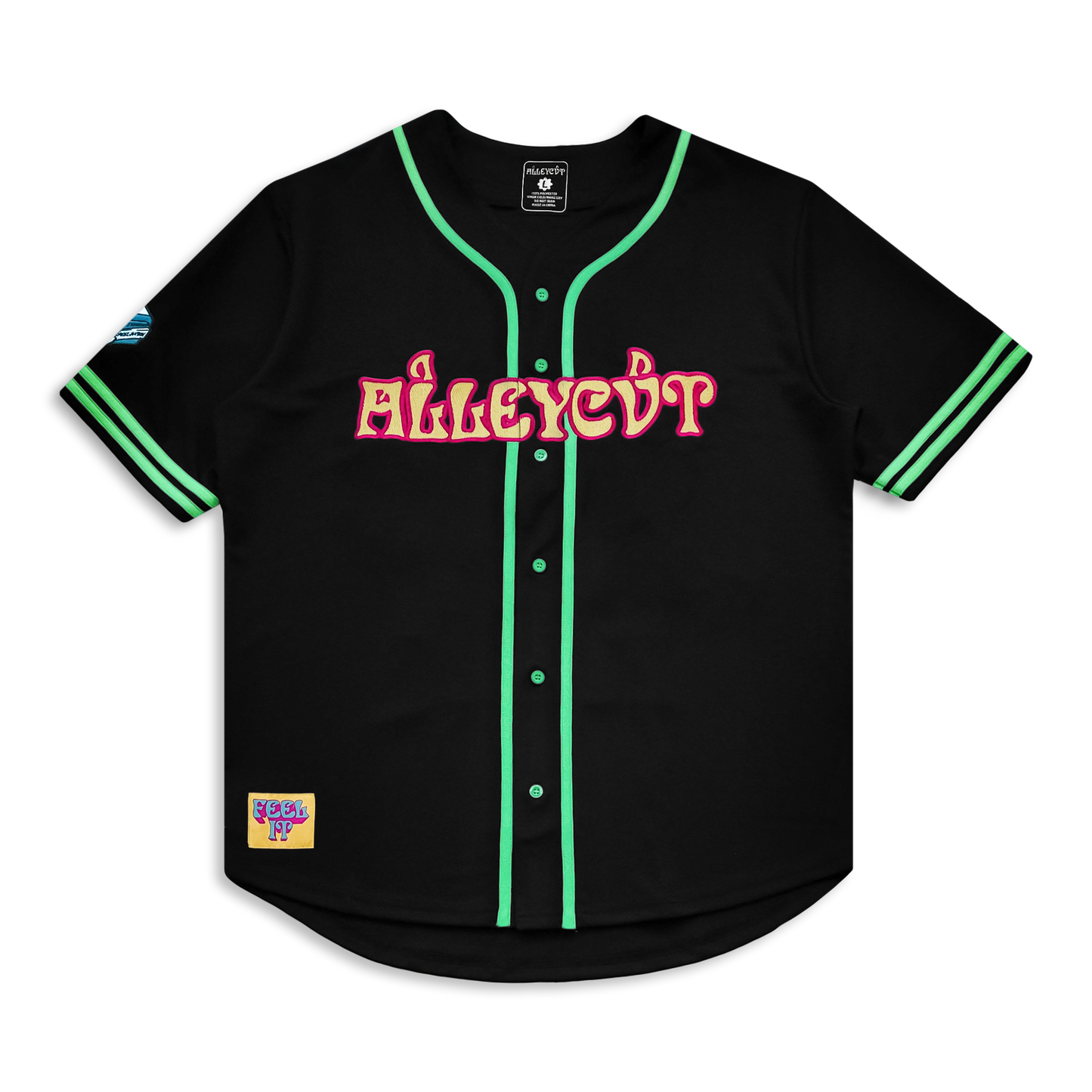 ALLEYCVT FEEL IT BASEBALL JERSEY BLACK