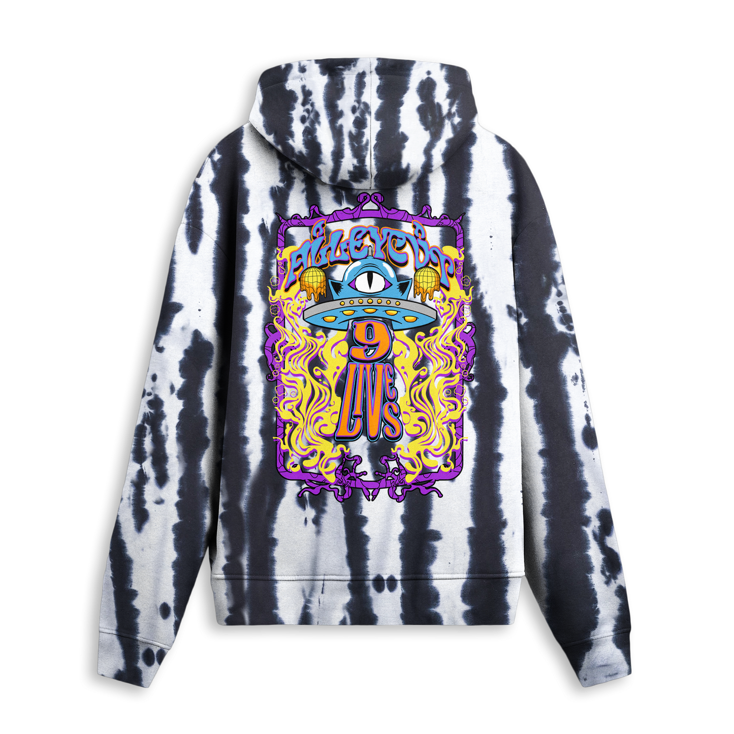 ALLEYCVT - OTHER SIDE TIE DYE HOODIE