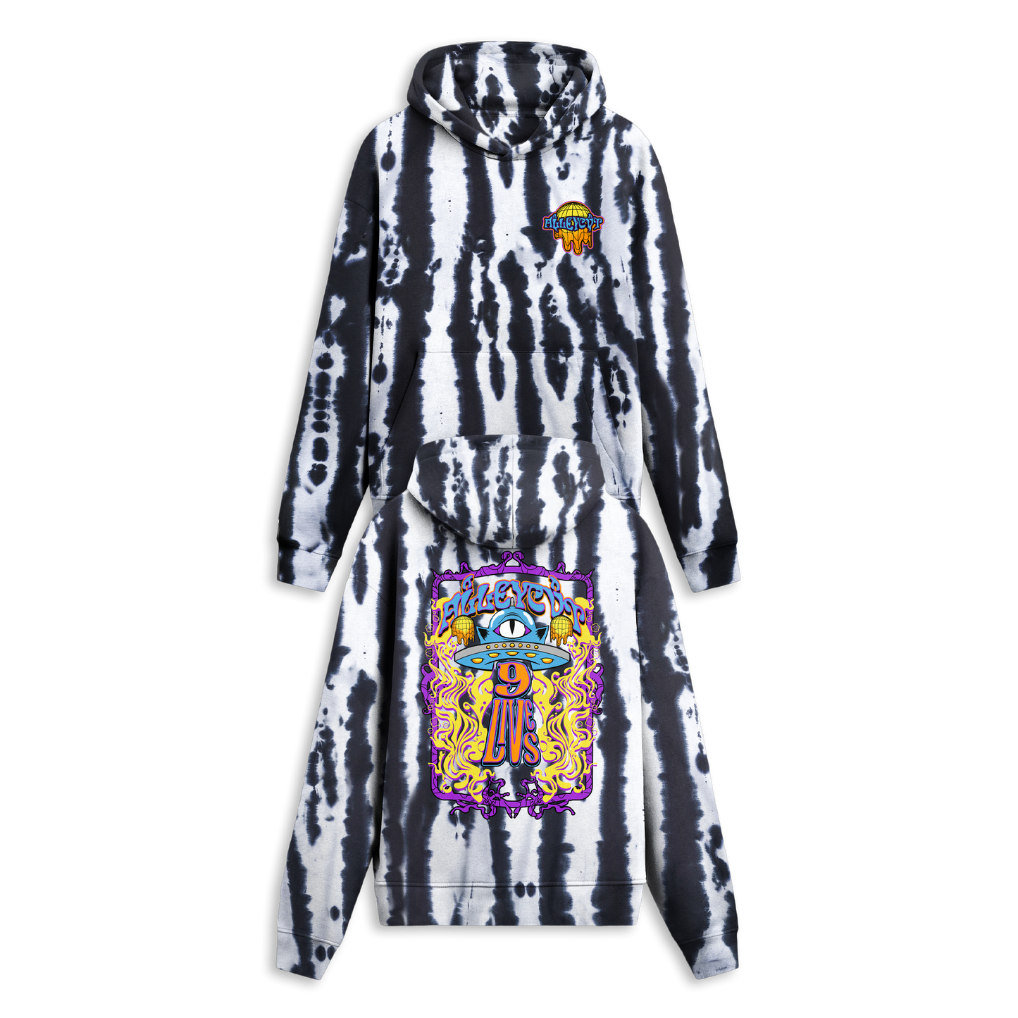 ALLEYCVT - OTHER SIDE TIE DYE HOODIE