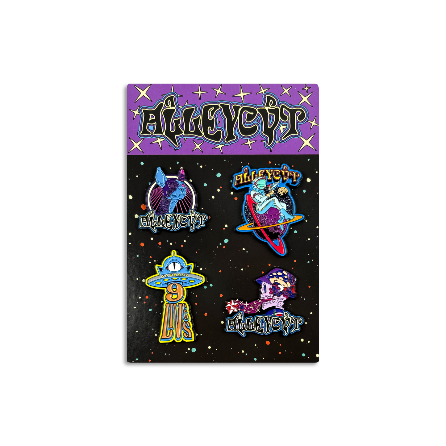 ALLEYCVT - 9 LIVES PIN PACK